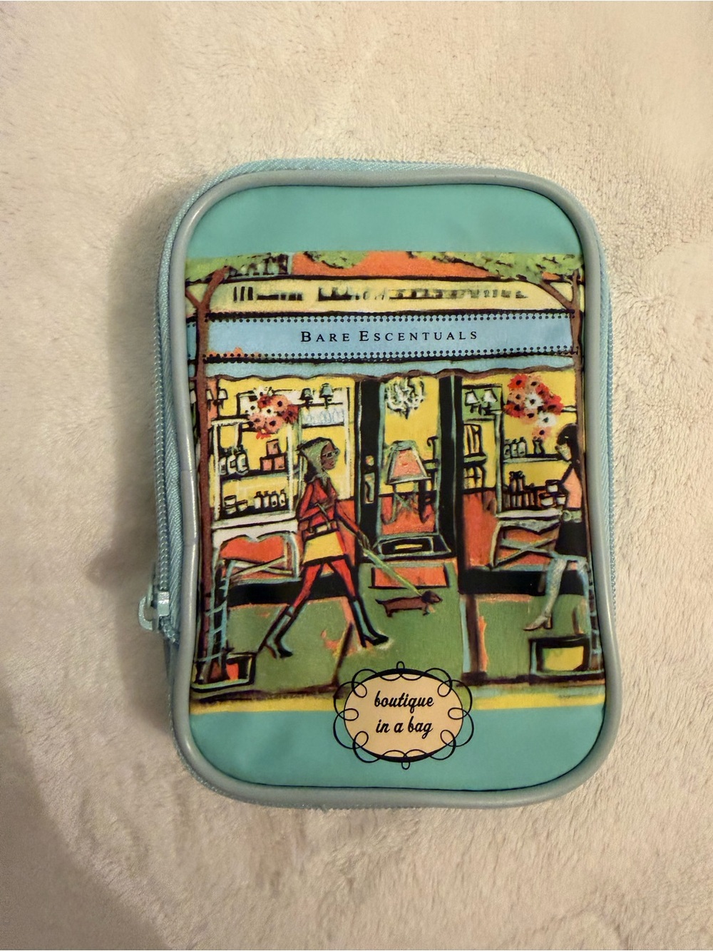 Bare Escentuals Turquoise Boutique-in-a-Bag Printed Travel Pouch
